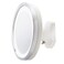 JERDON Hardwired Wall-Mount Makeup Mirror - 5X/1X - Chrome - HL95WL