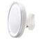 JERDON Hardwired Wall-Mount Makeup Mirror - 5X/1X - Chrome - HL95WL