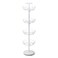 Honey-Can-Do SHO-01197 Shoe Tree with Spinning Handle, White, 4-Tier, 30 lbs