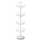 Honey-Can-Do SHO-01197 Shoe Tree with Spinning Handle, White, 4-Tier, 30 lbs