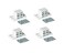 MPJ Extra Strong High Magnetic Catch - White/Nickel ,4