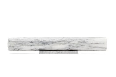 Fox Run French Marble Rolling Pin with Base, White, 3" x 12" x 3" Roller