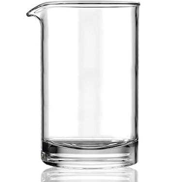 Mixologists Cocktail Mixing Glass with Seamless and Handblown Construction - Plain Design ,24oz