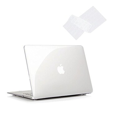 RUBAN Case Compatible with MacBook Pro 13 inch 2012 2011 2010 2009 Release A1278, Plastic Hard Case Shell and Keyboard Cover for Older Version MacBook Pro 13 Inch with CD-ROM - Crystal Clear
