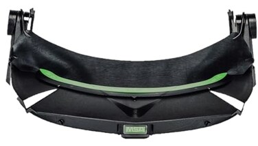 MSA 10115730 V-Gard Frame - General Purpose Applications, Fits Cap-Style Hard Hats, Black, High Density Polyethylene ,HDPE, Includes Replaceable Debris Control Attachment, DurableReusable