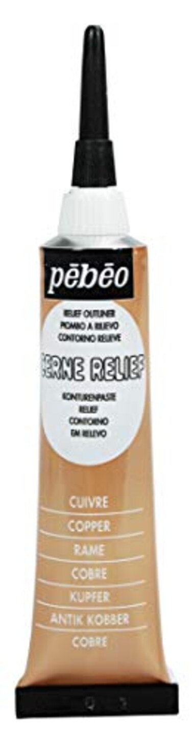 Pebeo Vitrau Outliner 482000 Copper 0.7 fl oz ,20 ml