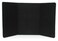 Displays2go 3-Panel Tabletop Display Board, 72 x 36, Black