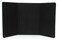 Displays2go 3-Panel Tabletop Display Board, 72 x 36, Black