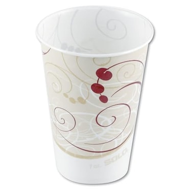 Solo Jazz Design Waxed Paper Cold Cups