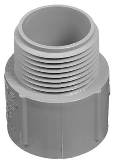 Carlon PVC Terminal Adapter, Electrical, 1/2-In.