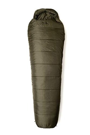 Snugpak Basecamp Ops TSB Sleeping Bag, Warm Isofibre Fill, Snugfit HoodCompression Stuff Sack for Camping, Olive - Left Side Zip