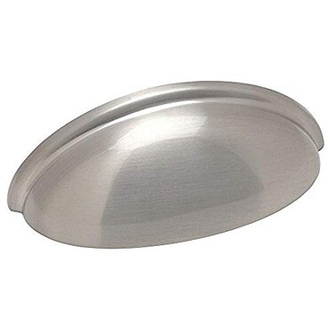 Cosmas 10 Pack 783SN Satin Nickel Cup Pull 3 Inch Hole Centers
