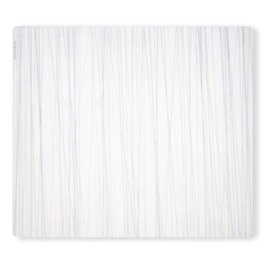 MODERN-TWIST 14 x 16 Rectangular Silicone Placemat, Stream Print in Silver, 1 Count