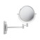 JERDON Wall-Mounted Makeup Mirror - 5X Magnification - Chrome - JP7508C