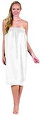 Canyon Rose Cloud 9 Microfiber Spa Wrap, Knee Length, White Willow