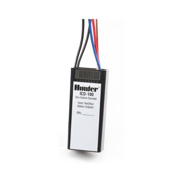 Hunter Sprinkler ICD100 Single-Station Decoder with Surge Suppression and Ground Wire