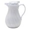 Winco 20 oz White Insulated Beverage Server, Swirl