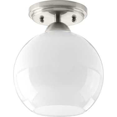 Progress Lighting Carisa 7.5" Flush Mount Light, Brushed Nickel
