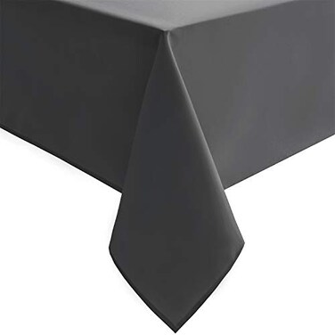 Hiasan Rectangle Tablecloth Grey, 54 x 80 Inch, 1 Pack