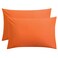 FLXXIE 2-Pack Microfiber Queen Pillow Cases, Envelope Closure, Orange