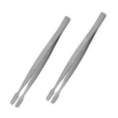 BinaryABC 2 Pack Stamp TweezersStamp Tongs -Stamp Collecting Tools for Philately