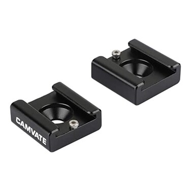 CAMVATE Cold Shoe Mount with 1/4''-20 Hole for Camera Flash Mic Accessories