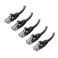Cable Matters 10Gbps 5-Pack Snagless Cat 6 Ethernet Cable, 5ft, Black