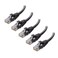 Cable Matters 10Gbps 5-Pack Snagless Cat 6 Ethernet Cable, 5ft, Black