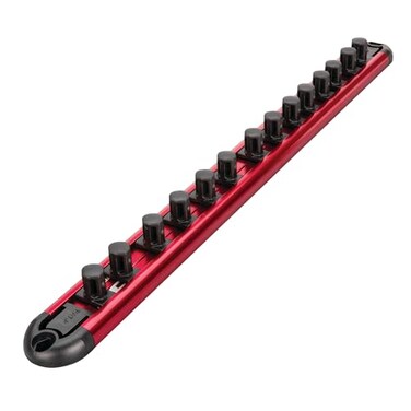 Performance Tool W38190 3/8 in. Drive Magnetic Socket Rail Organizer
