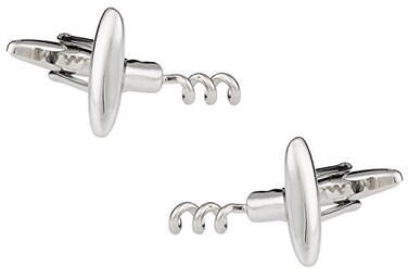 Cuff-Daddy Wine Corkscrew Bartender Cufflinks in Presentation Gift Box