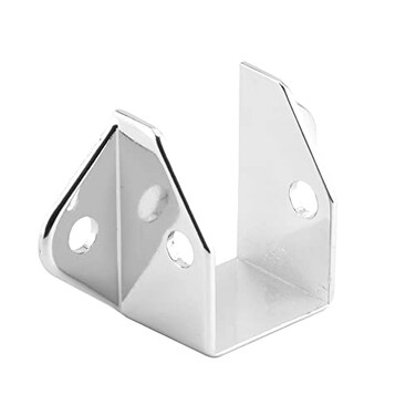 Prime-Line 656-6473 Headrail Bracket, For 1 In. Rails, Zinc Alloy, Chrome Plated, Fasteners ,Single Pack