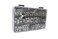 Monkeyjams' Shed 230 Assorted Nyloc Nuts, A2-70 Stainless Steel, M3, M4, M5, M6M8 in a Durable Compartment Box