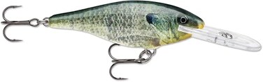 Rapala Shad Rap Crankbait, 2", Live Bluegill