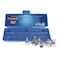 VIM Tools Durston Manufacturing Co SFP10 1/4 Square Drive Stubby Flat and Phillips Drive Set - 10 Piece