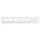 Westcott 6-Inch Flexible Metric Ruler, Clear