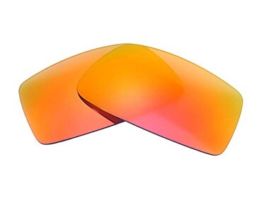 NicelyFit Polarized Replacement Lenses Lens for Oakley Gascan OO9014 Sunglass Frames ,Fire Red Mirror