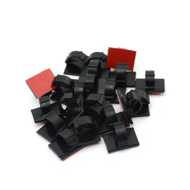 iSaddle Self Adhesive Cable Clips Clamps Zip Car Wire Tie Mount Drop Wire Holder