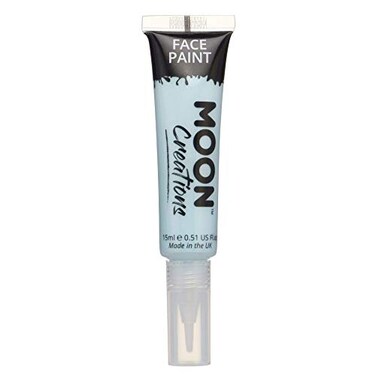 Moon Creations FaceBody Paint with Brush Applicator by - 0.50fl oz - Light Blue