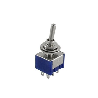 sourcing map uxcell 5pcs 3 Position 2P2T Self-Locking DPDT