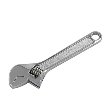 GENNEL 4 inch Small Adjustable Wrench Silver, Mini Size Spanner, Tiny Tool
