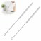 Podoy Straw Brush Pipe Cleaner 18" White Nylon Bristle Wire Brush ,2 Pack