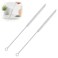 Podoy Straw Brush Pipe Cleaner 18" White Nylon Bristle Wire Brush ,2 Pack