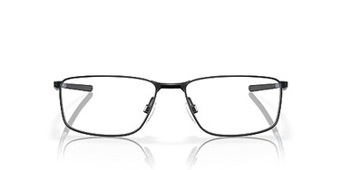 Oakley Men's OX3217 Socket 5.0 Metal Rectangular Prescription Eyeglass Frames, Satin Black/Demo Lens, 55 mm