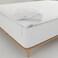 QuickZip Fitted Plus Spare Bundle: 1 Fitted1 Zip Sheet - Easy to Change, Soft Sateen 400 TC 100% Cotton - 16' Deep Pockets Queen Size Sheets White