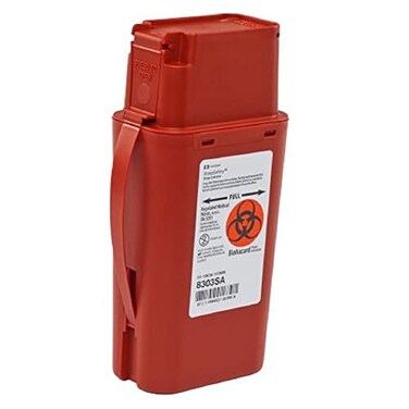 Sharps 8303SA Transportable Container, 1 Quart