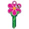 Lucky Line Key Shapes, Flower, House Key Blank SC1, 1 Key ,B106S
