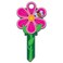 Lucky Line Key Shapes, Flower, House Key Blank SC1, 1 Key ,B106S