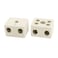 sourcing map uxcell 2 Way 380V 30A Ceramics Terminal Blocks High Temp Ceramic Connectors 2pcs