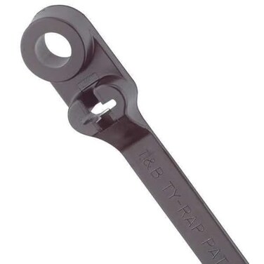 ThomasBetts Cable Tie, 14 in L, 3-1/2 in Max Bundle Dia., Black, Nylon 6/6, 120 lb Strength, 50 PK - 1 Each