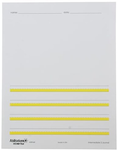 Abilitations 089668 Integrations Hi-Write Journal Paper - Intermediate 2 Paper - 100 Pack